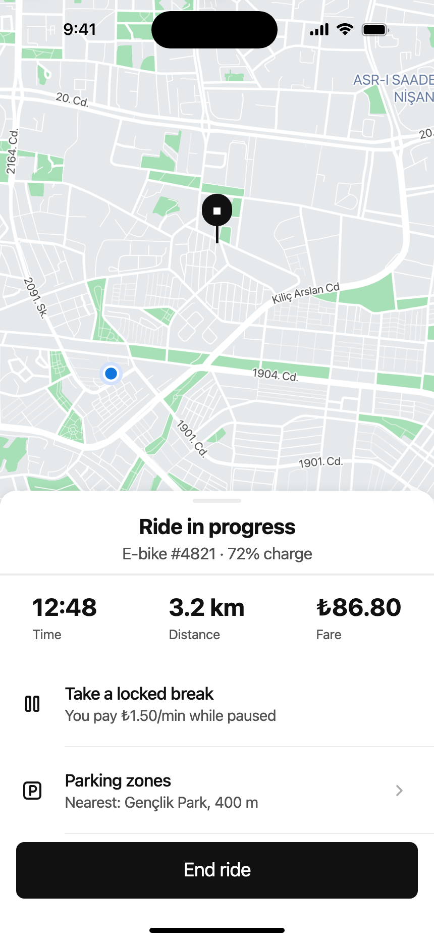 Active ride · iPhone 16 Plus