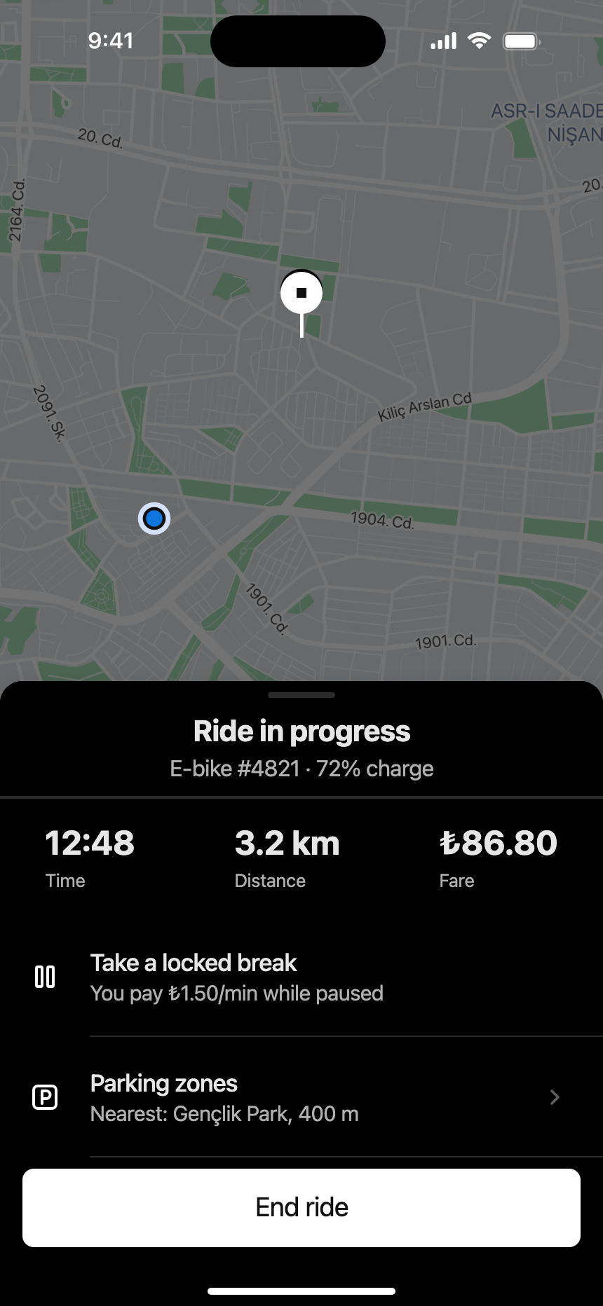 Active ride (Dark) · iPhone 16 Plus