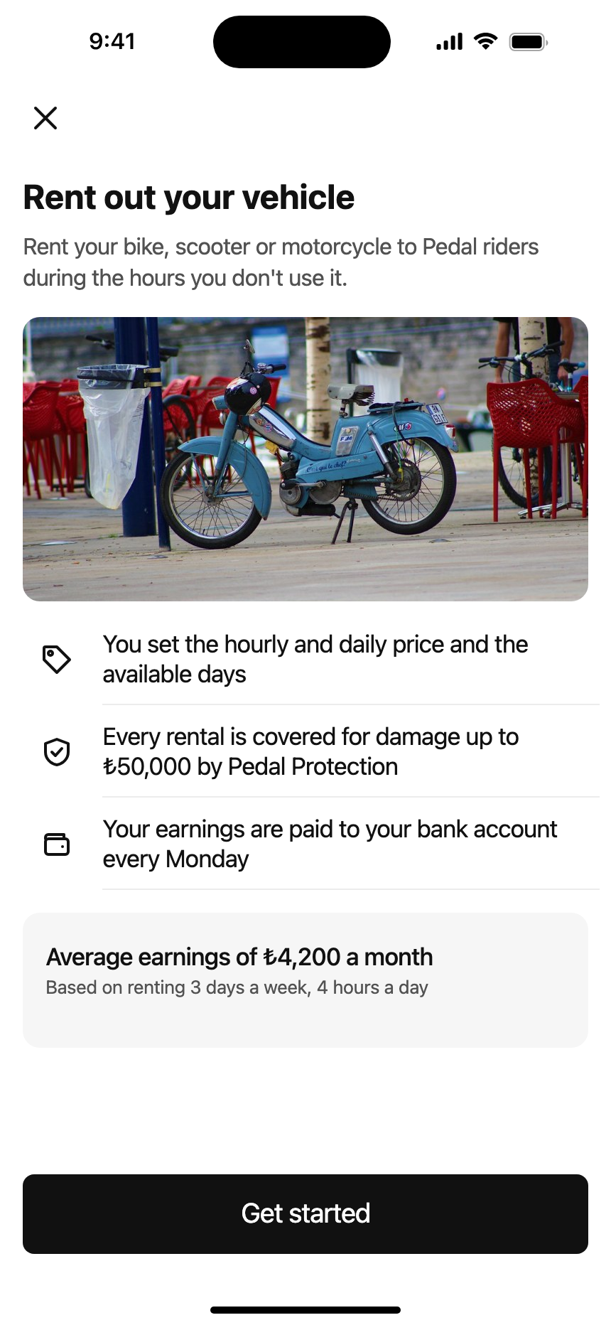 Rent out vehicle · iPhone 16 Plus