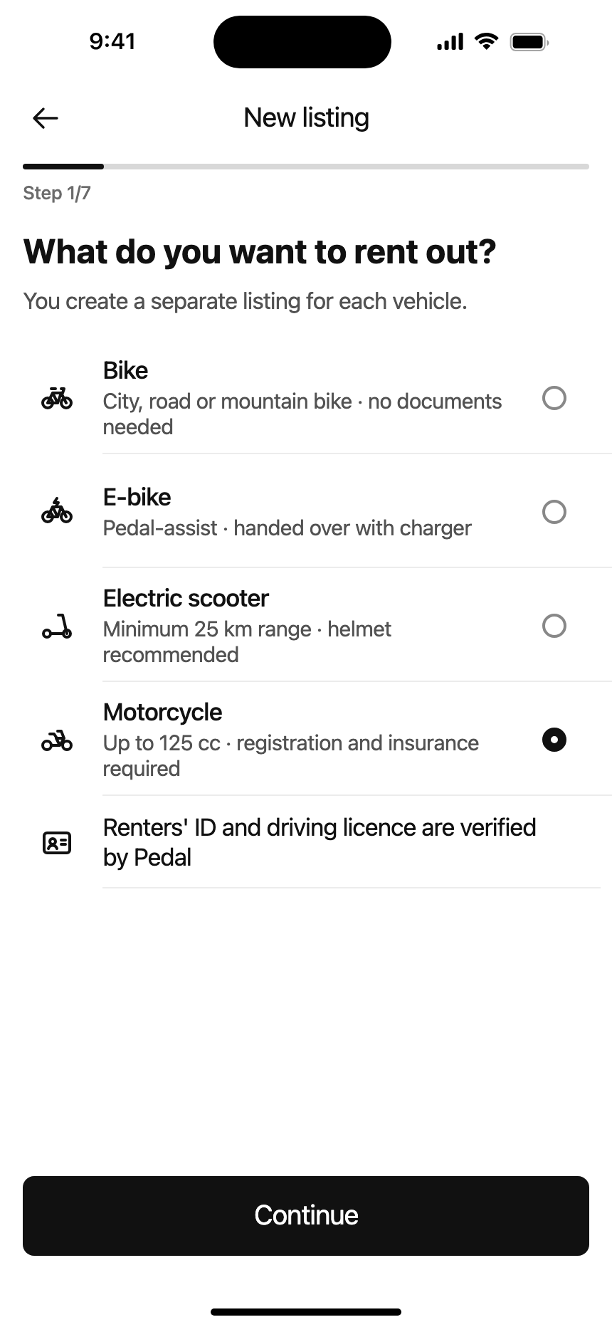 Vehicle type · iPhone 16 Plus