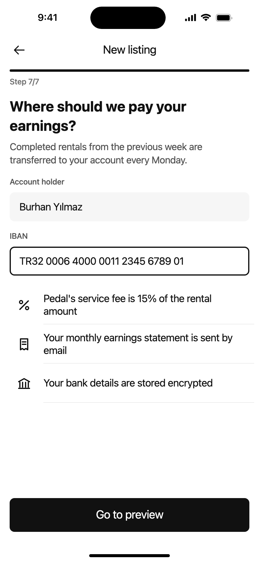 Payout details · iPhone 16 Plus