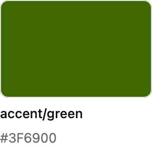 Swatch/accent/green